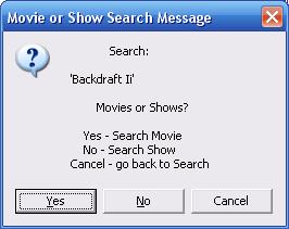 Metadata Utility – Search Movie or Show