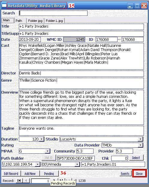 Metadata Utility – Main - Media Library Queue