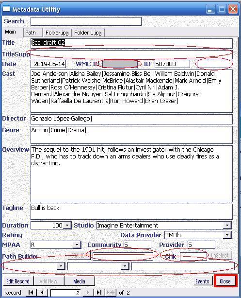 Metadata Utility – Main