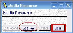 Metadata Utility – Media Resource - Add New