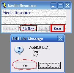 Metadata Utility – Media Resource – Messages - Edit List