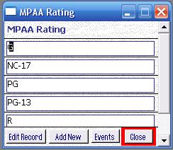 Metadata Utility – MPAA Rating