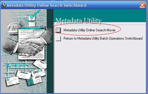 Metadata Utility – Online Search Movie