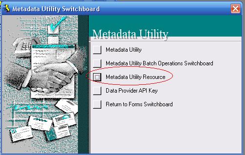 Metadata Utility – Resource