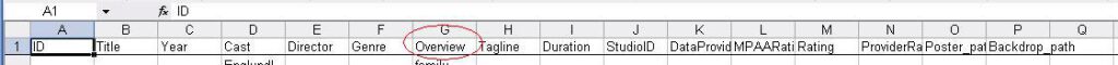 Metadata Utility – MUWImp.xls - ztblWMC01Imp - Overview