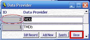 Metadata Utility – MUWImp.xls - ztblWMC01Imp - Metadata Utility DataProviderID Source