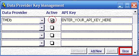 Metadata Utility – Switchboard - Data Provider API Key Management