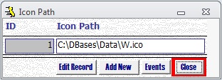 Metadata Utility – Maintenance Switchboard - Icon Management