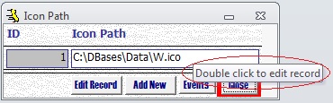 Metadata Utility – Maintenance Switchboard - Icon Management