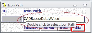 Metadata Utility – Maintenance Switchboard - Icon Management